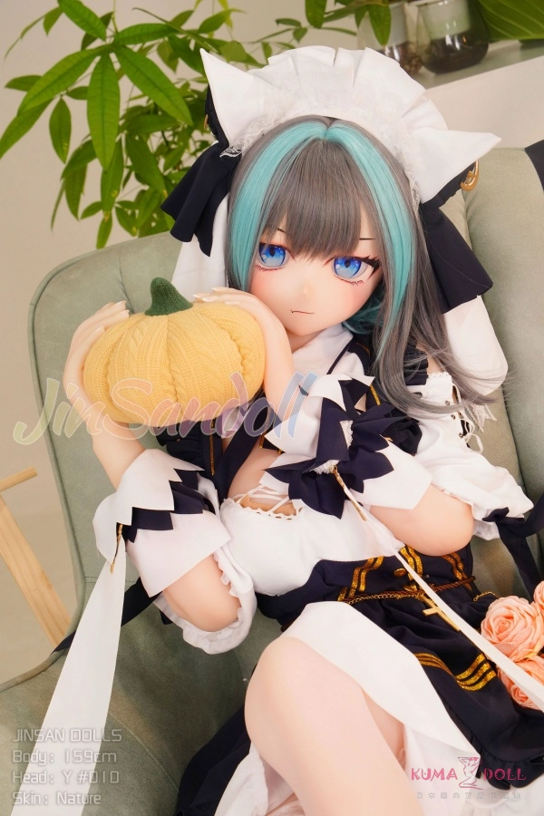 WM Dolls 159cm Y010ヘッド メイド系 二次元 ダッチワイフ ソフトビニール製ヘッド+TPE製ボディ