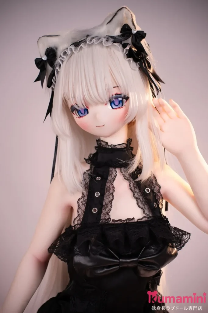XYGO 141cm Cカップ 猫村栞ヘッド 白髪 猫耳風美少女ラブドール ソフトビニールヘッド+TPEボディ 二次元アニメ顔ドール
