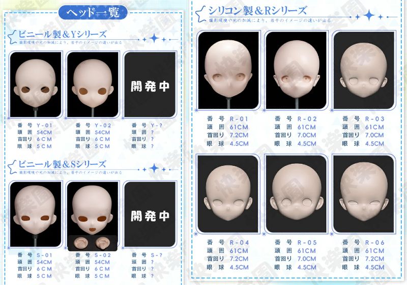 Xygoのヘッドモデル一覧