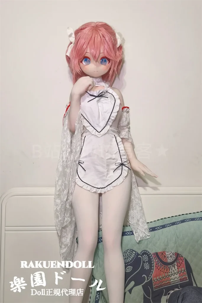 XYGO(许愿谷) 小福ヘッド 141cm Cカップ 桜色ショート×ブルーアイ 甘可愛い系アニメドール 宣材写真はシリコンヘッド+TPE製ボディ