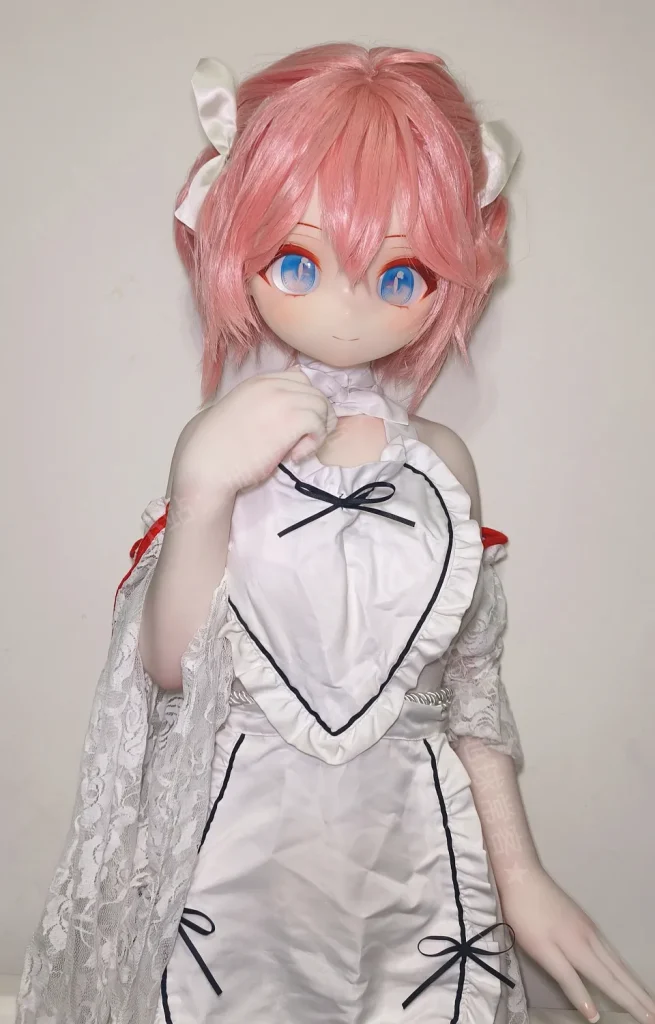 XYGO 141cm Cカップ R05小福ヘッド ピンクショートヘア×ブルーアイ アニメフェイス美少女ラブドール 宣伝写真はシリコンヘッド＋TPEボディ