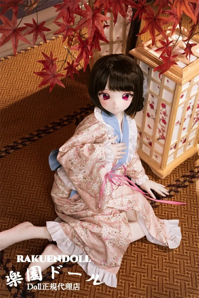 XYGO(许愿谷) 琉璃ヘッド 141cm Cカップ 着物姿のかわいい子 シリコン製ヘッド+TPE製ボディ alm素材選択可能 宣材写真通り服が付属 アニメ風ラブドール